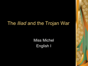 The Iliad and the Trojan War