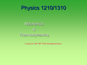 Thermo II : ch. 19+20