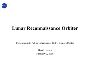 Lunar Reconnaissance Orbiter – Instrument and Project