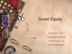Social Equity - California State University, Bakersfield
