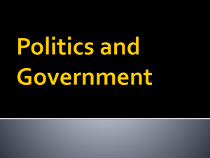 Politics and Government PPT
