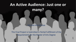 Active Audience Capstone 2015 Presentation