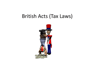 British Acts (Tax Laws)