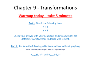 Chapter 9 - Transformations