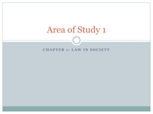 Area of Study 1 - willihighlegalstudiesyear11