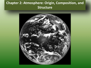 Origin, Composition, and Structure of the Atmosphere