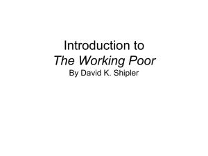 Intro to Working Poor