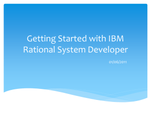 Getting Started with IBM Rational System Developer