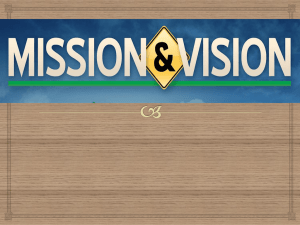 VISION AND MISSION
