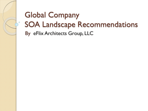 SOA Landscape Recommendations