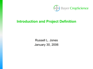 Introduction and Project Definition
