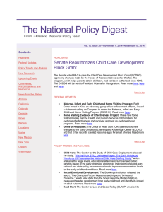 National Policy Digest, vol. 3, issue 20