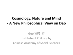 Reconstruction of Philosophy of Dao - UK