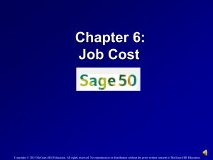 Job Cost - McGraw Hill Higher Education - McGraw