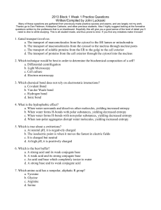 2013 Practice Questions Week 1