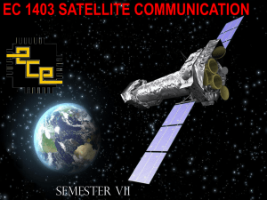 EC 1403 SATELLITE COMMUNICATION