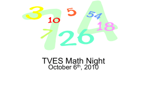 TVES Math Night