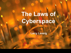 The Laws of Cyberspace
