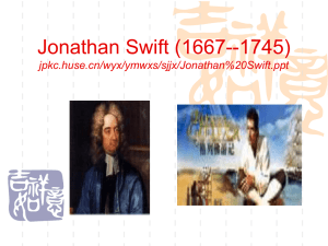 Swift's Literary Position and Works