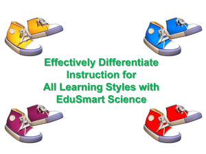 Effectively Differentiate Instruction for All Learning Styles with