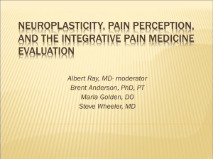 Pain Perception and Setting Care Plans