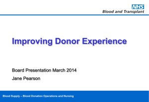 Improving Donor Experience Presentation