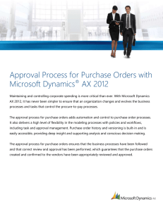 Approval process for purchase orders