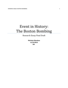 Event in History: The Boston Bombing