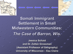 Somali Immigrant Settlement - Academic Program Pages at Evergreen