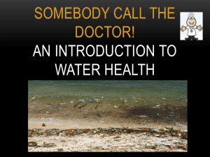 Intro to Water Health