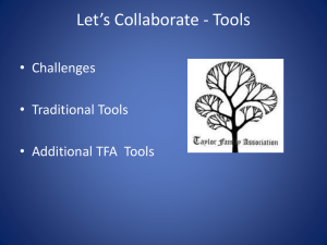 Collaboration Tools - Taylor Family Association