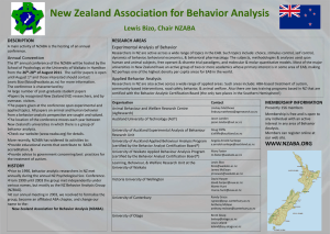 New Zealand Association for Behavior Analysis (NZABA)