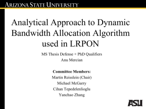 Analytical Approach to Dynamic Bandwidth Allocation Algorithm