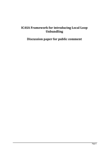 LLU Discussion Paper - Ellipsis Regulatory Solutions