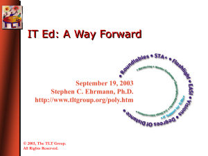 ITEd: A Way Forward