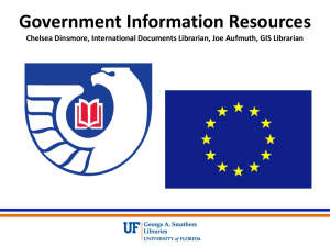 Government Information Resources Chelsea Dinsmore