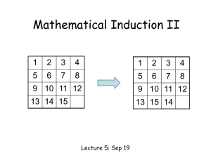 Lecture 5: mathematical induction 2