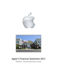 Apple Inc - Web Design John Cabot University