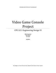 Video Game Console Project