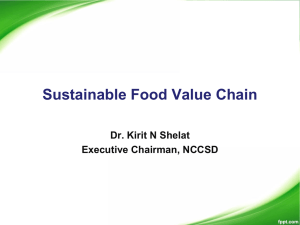 Sustainable Food Value Chain