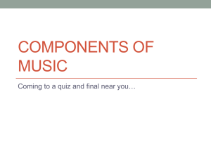 Components of Music - Neuqua Freshmen Bands