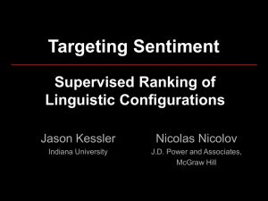 Targeting Sentiment Expressions through Supervised Ranking of