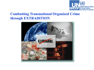 extradition - United Nations Office on Drugs and Crime