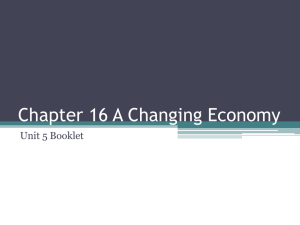Chapter 16 A Changing Economy