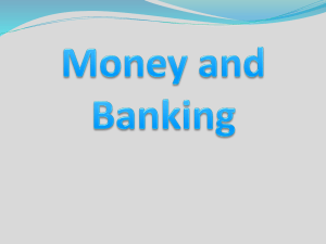 Money and Banking - Junior Cert Business