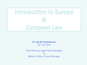 Introduction to Europe and European Law