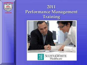 2011PerformanceEvalua+ - Scott and White Hospital