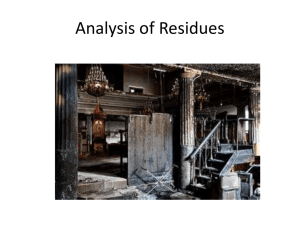 Analysis of Residues