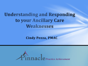 Understanding and Responding to your Ancillary Care Weaknesses