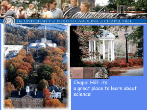 Day 6 - The University of North Carolina at Chapel Hill